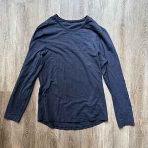 Lululemon Shirt Mens 5 Year Basic Long Sleeve Tee Navy Blue